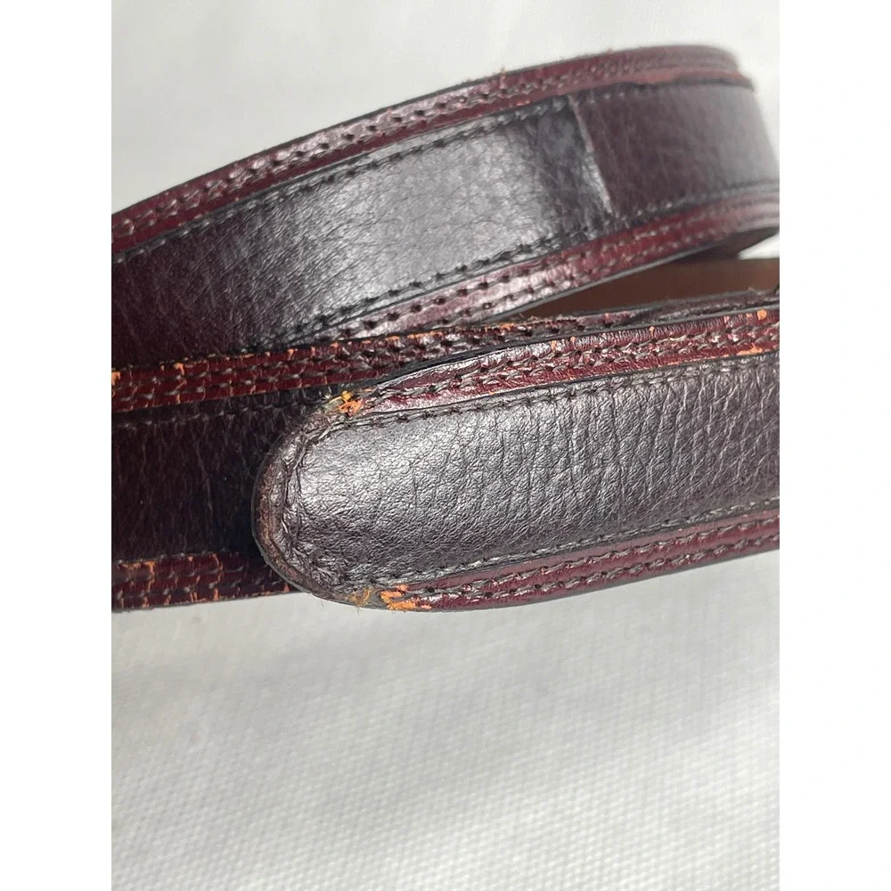 Johnston & Murphy Aniline Kipskin Shoulders Belt Handcrafted Size 32 (30